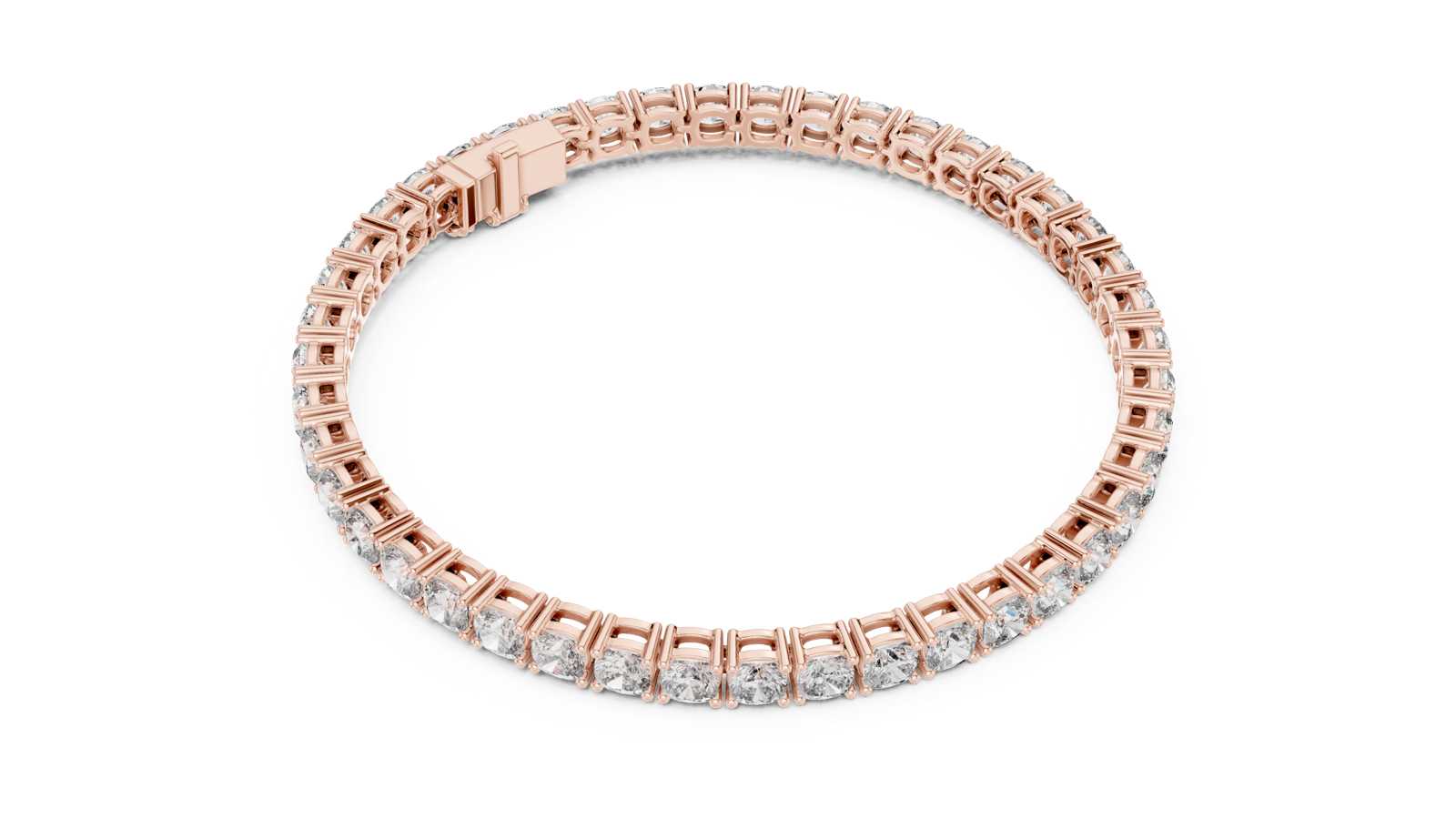 Gold Bracelet GLBR-0012, Rose Gold, view 2