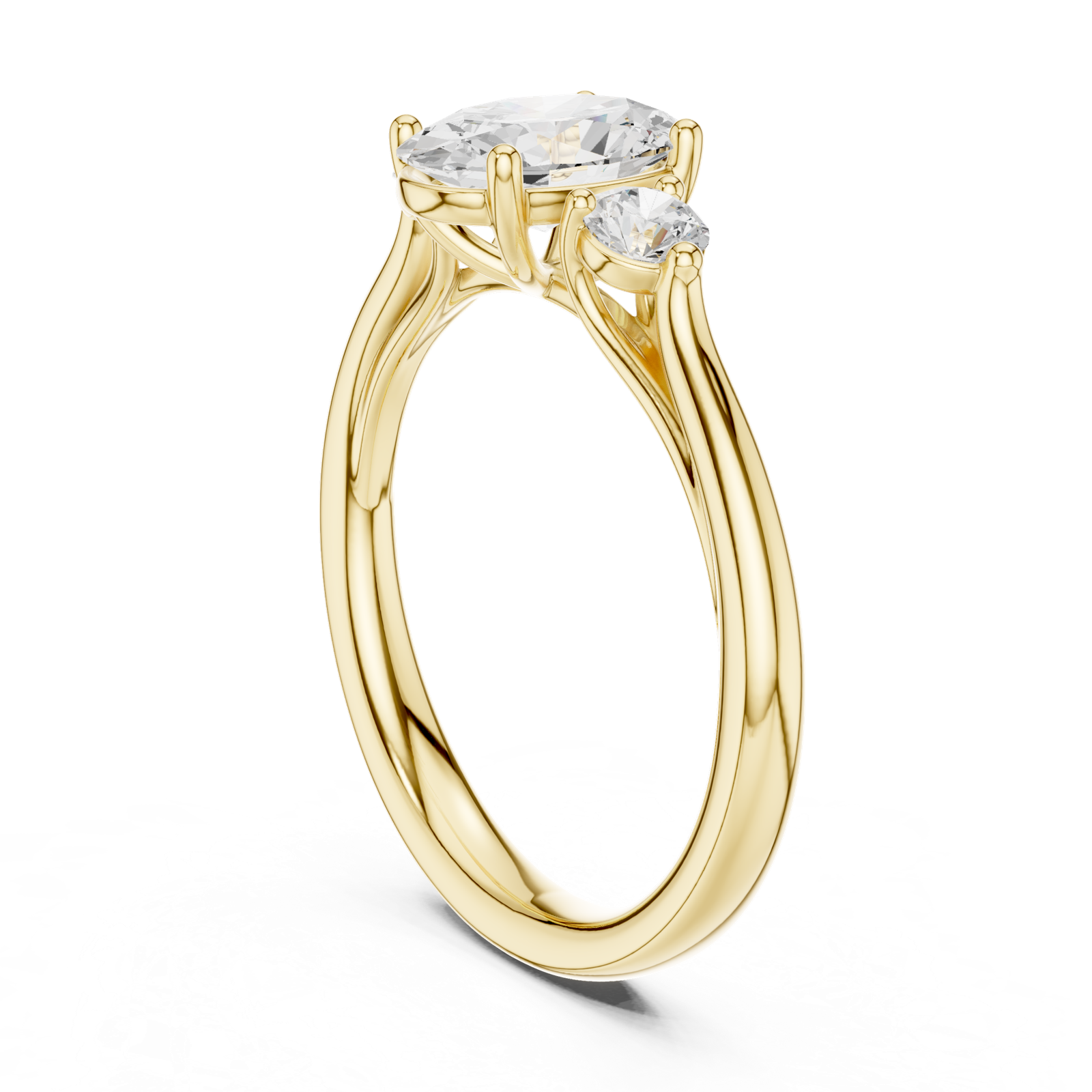 Gold Ring DDLR-727, Yellow Gold, view 1