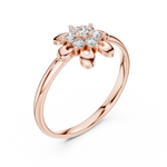 Gold Ring Ledis Ring, Rose Gold, view 2