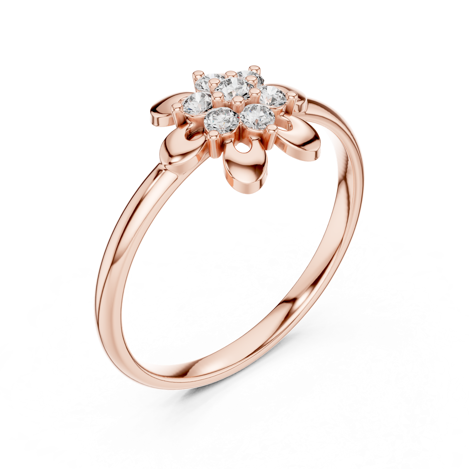 Gold Ring Ledis Ring, Rose Gold, view 2
