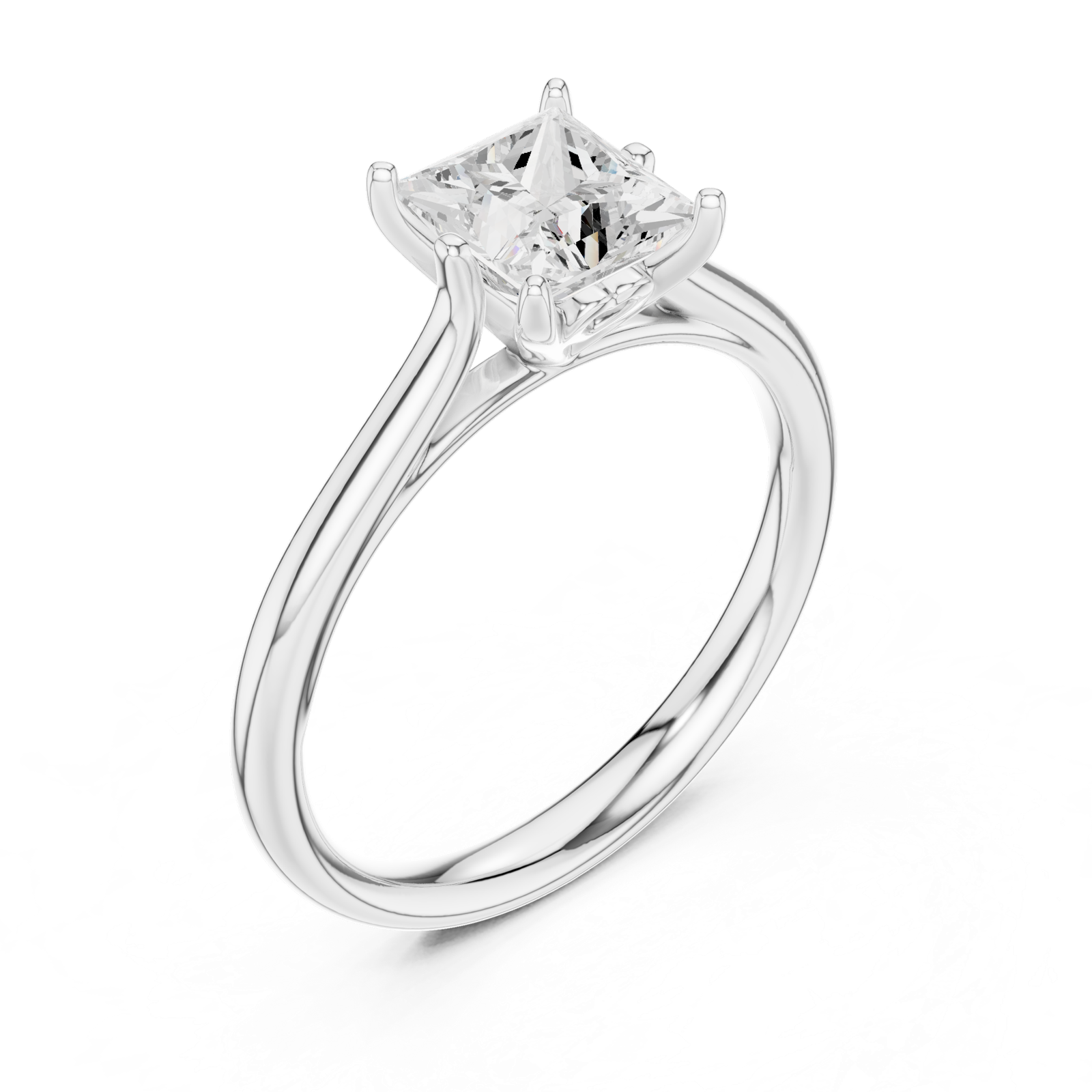 Gold Ring DDLR-798, White Gold, view 2