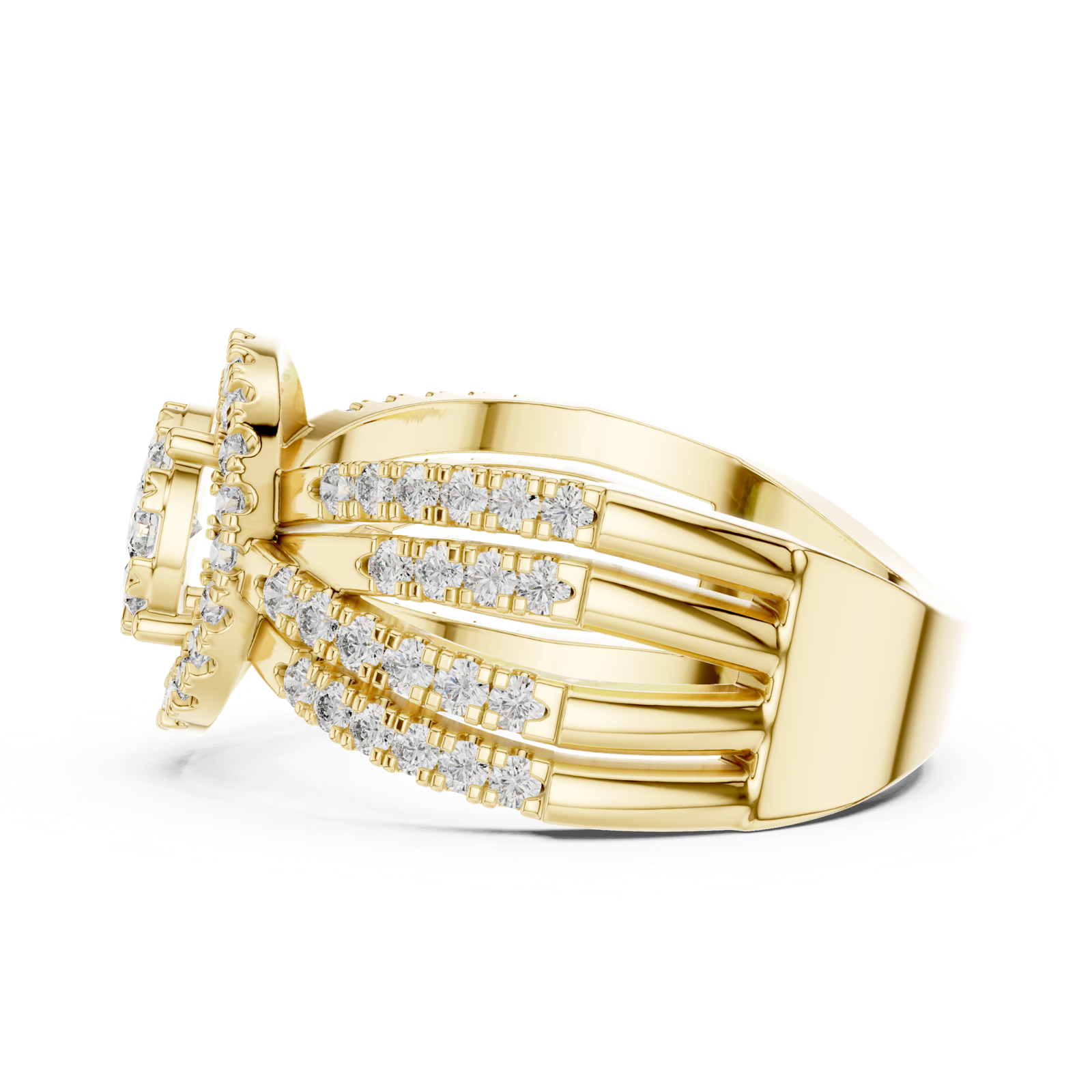 Gold Ring 19-120008L, Yellow Gold, view 3