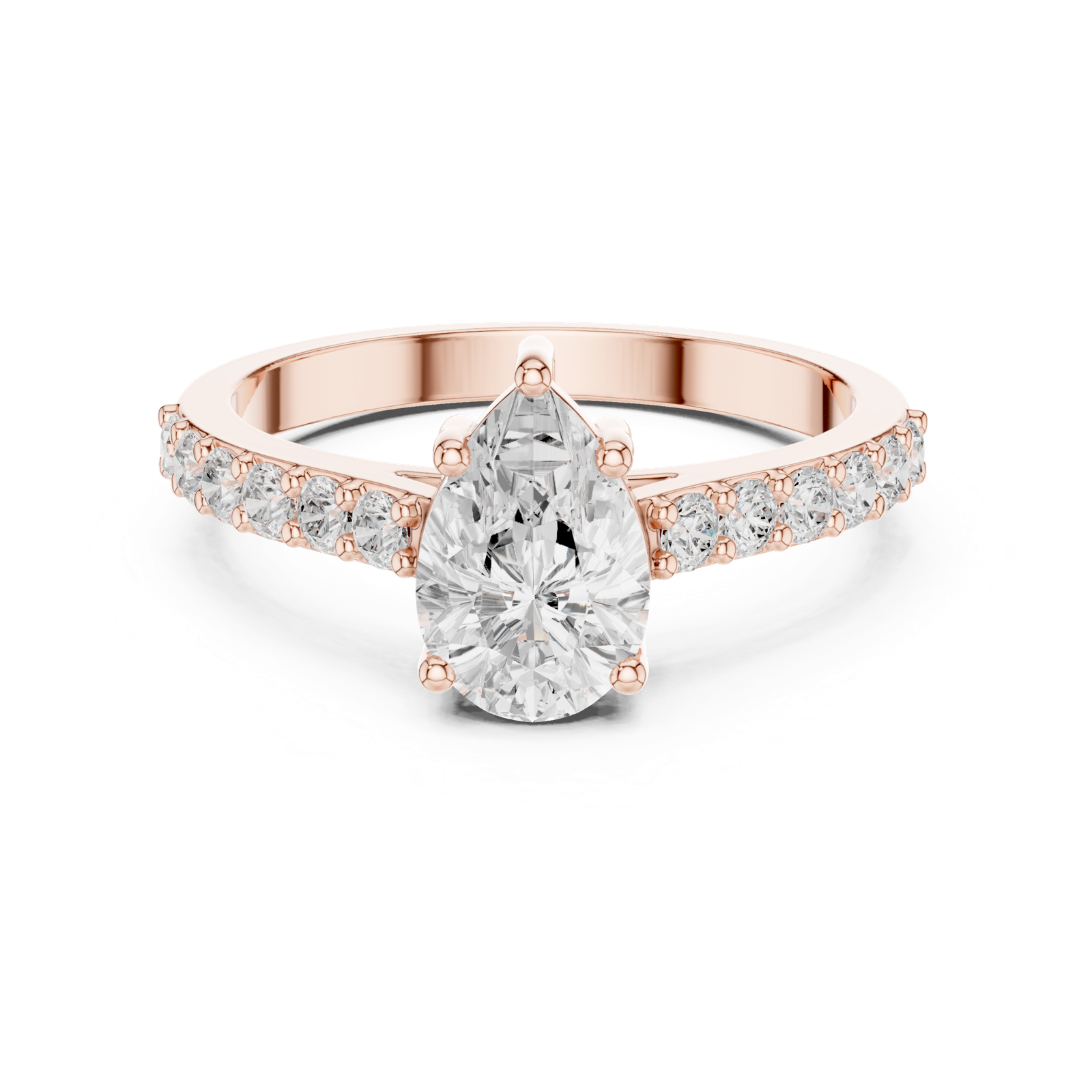 Gold Ring HLR-48, Rose Gold