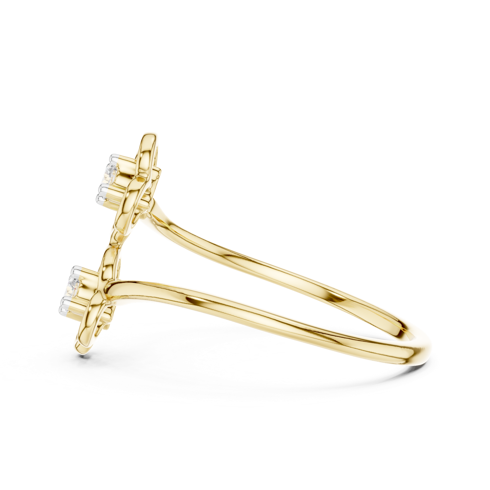 Gold Ring 12-10027@L, Yellow Gold, view 3