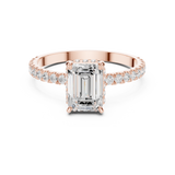 Gold Ring DDLR-1065, Rose Gold, view 4