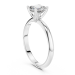Gold Jewelry L36-6, Asscher center stone, White Gold, view 1