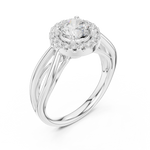 Gold Ring DDLR-637, White Gold, view 2