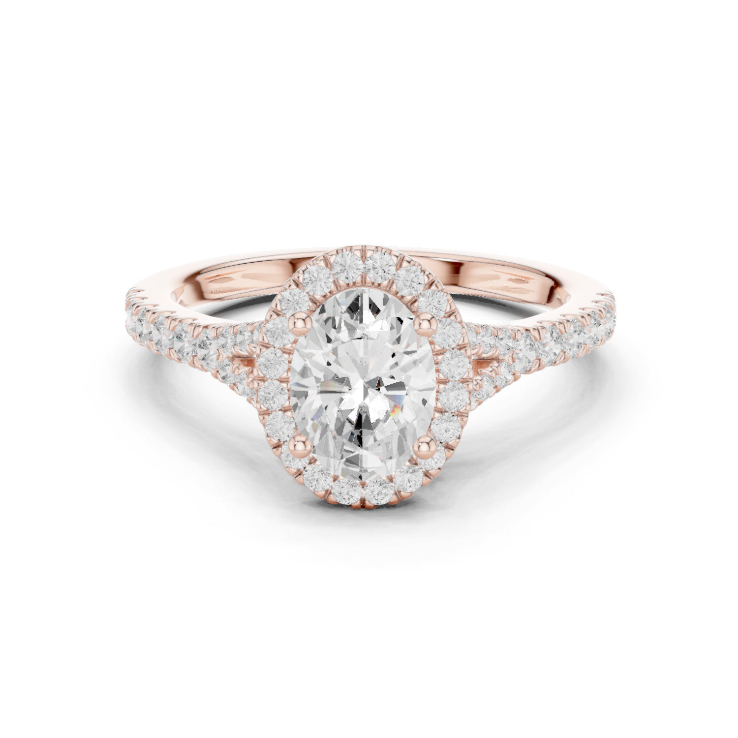 Gold Ring DDLR-910, Rose Gold