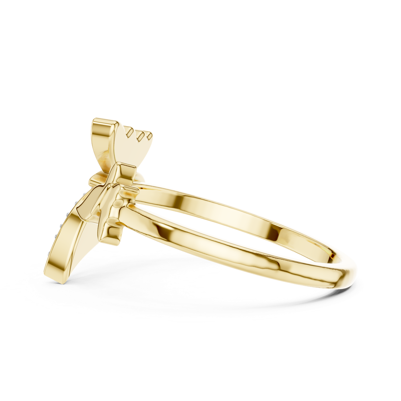 Gold Ring 12-10024@L, Yellow Gold, view 3
