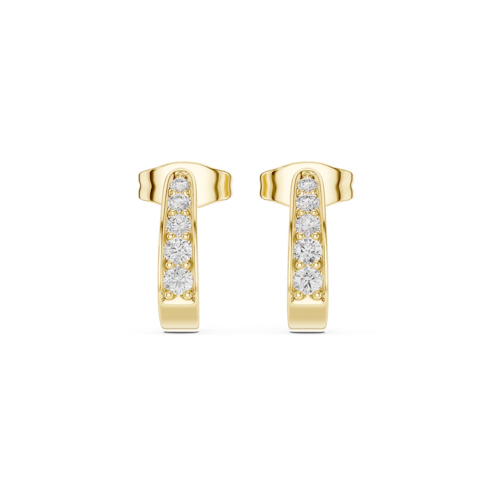 Gold Earrings SBER(15), Yellow Gold