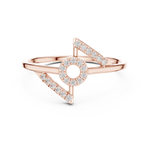 Gold Ring Ledis Ring, Rose Gold, view 4