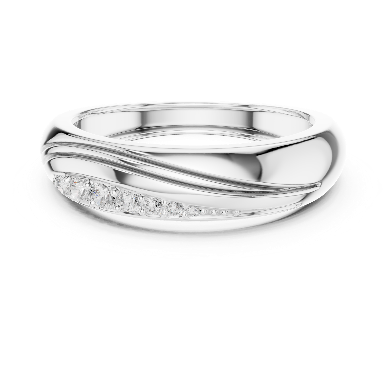 Gold Ring SBMR(14), White Gold, view 4