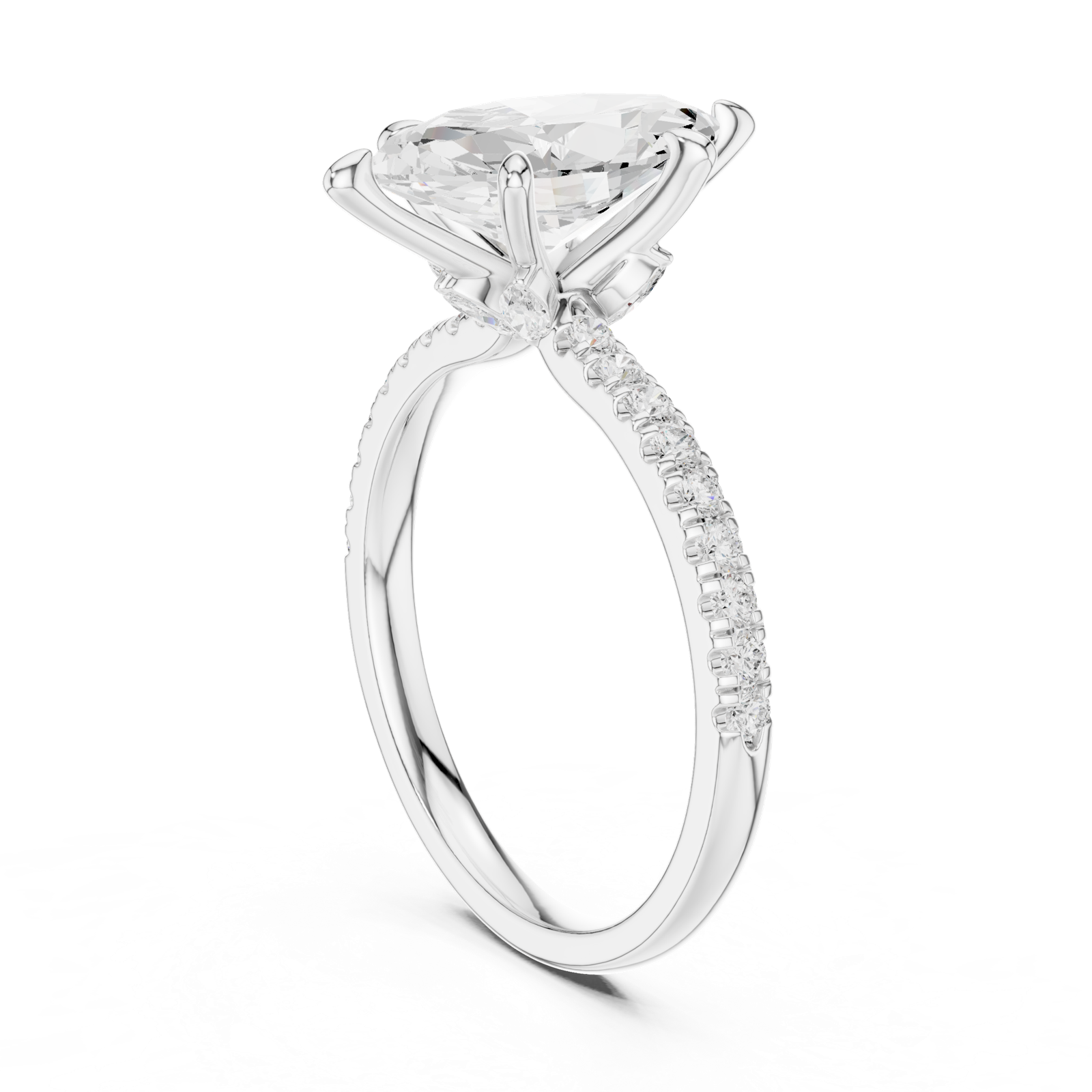 Gold Ring DDLR-1012, White Gold