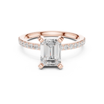 Gold Ring DDLR-886, Rose Gold, view 4