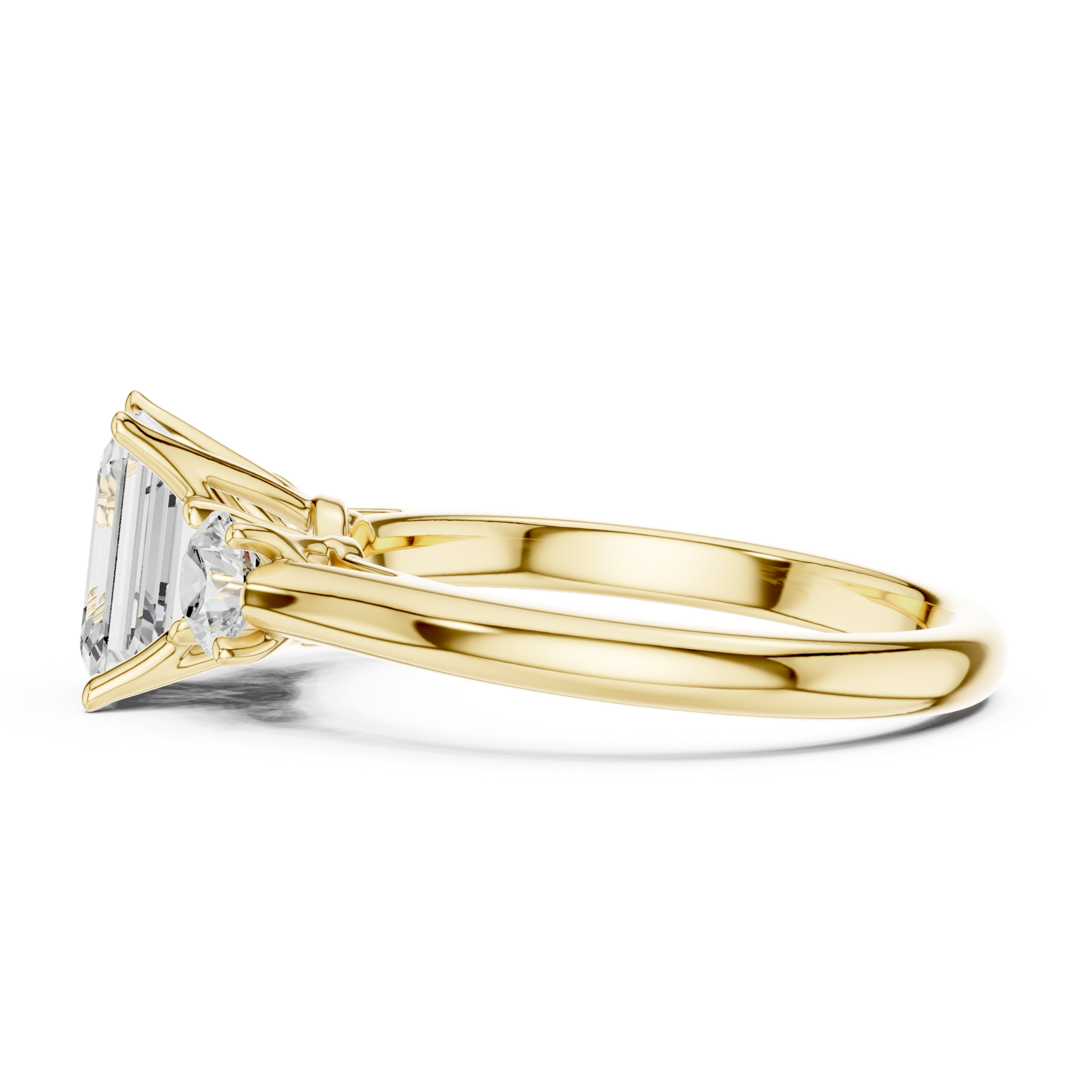 Gold Ring DDLR-894, Yellow Gold, view 3