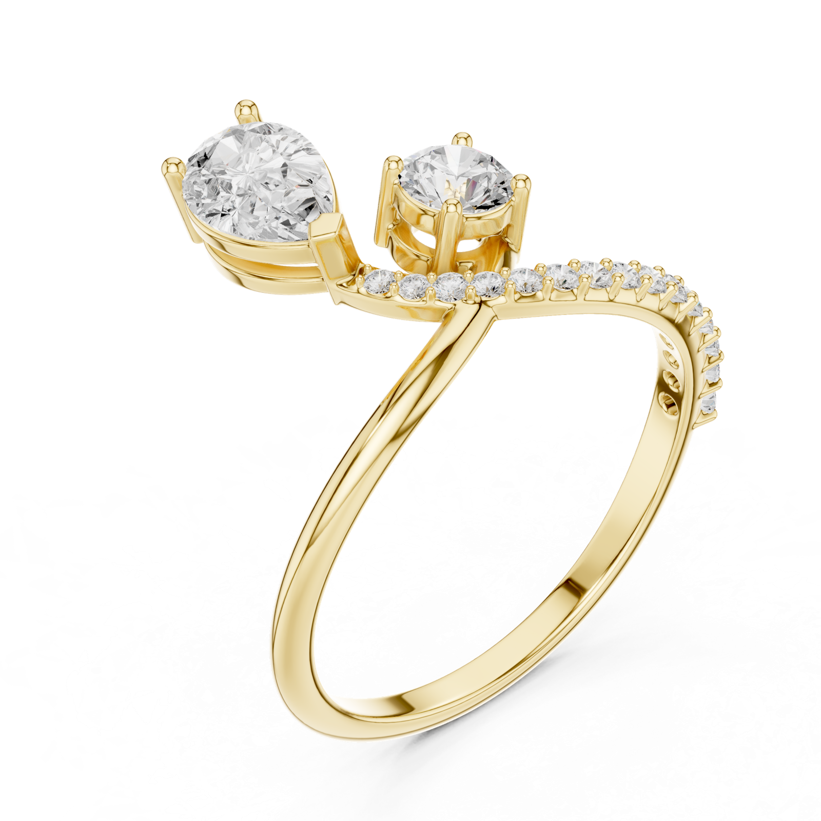 Gold Ring SBWR(59), Yellow Gold, view 2