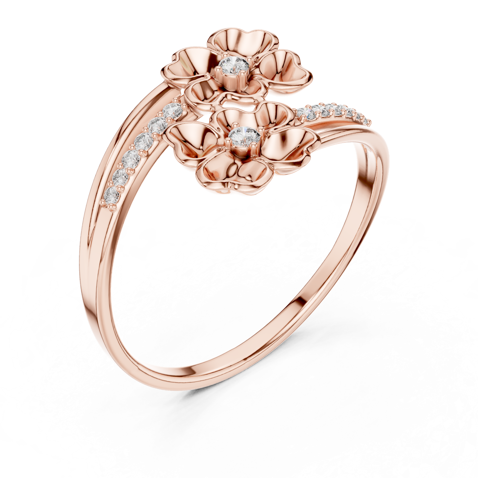 Gold Ring 1 (149), Rose Gold, view 2