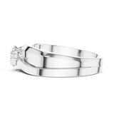 Gold Men's Ring GGR-0030, White Gold, view 3