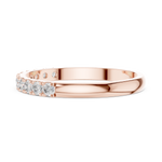 Gold Ring HLR-86, Rose Gold, view 3