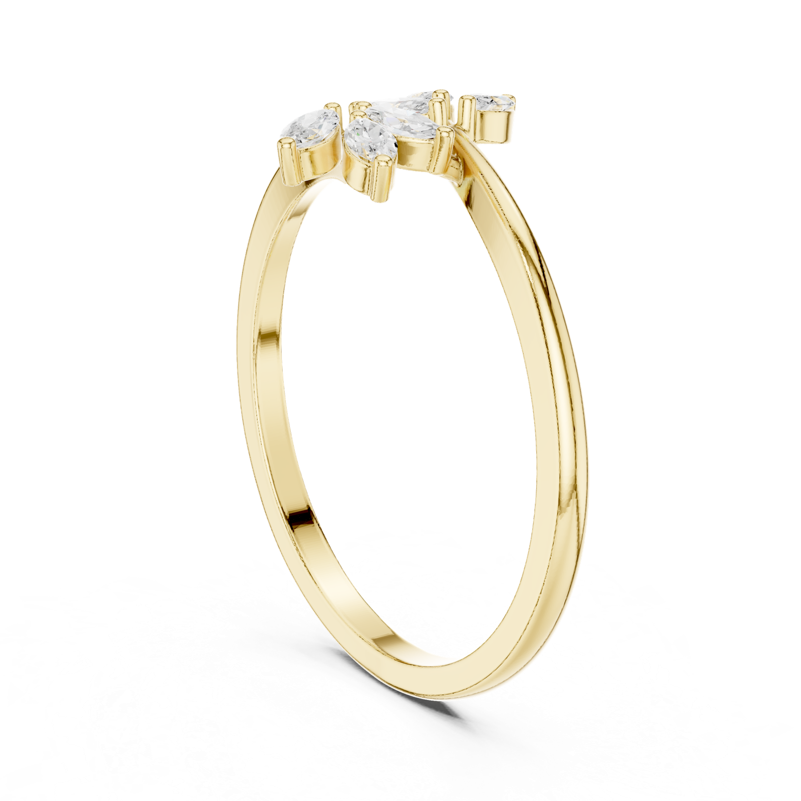 Gold Ring HLR-236, Yellow Gold, view 1