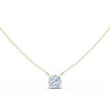Gold Jewelry, Cushion center stone, Yellow Gold