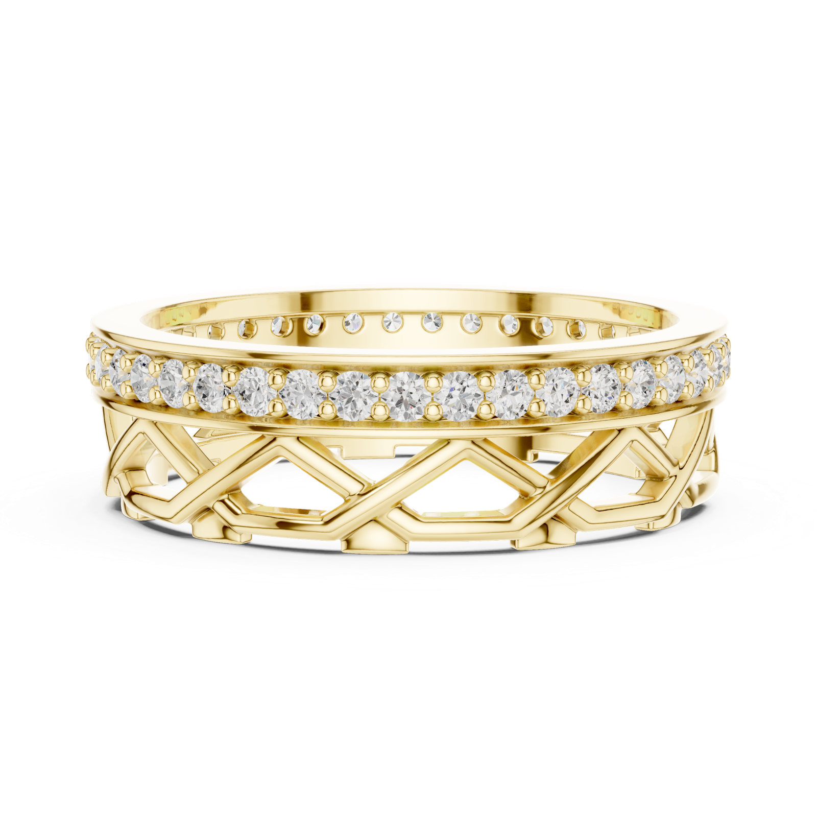 Gold Ring L22-R9, Yellow Gold, view 3