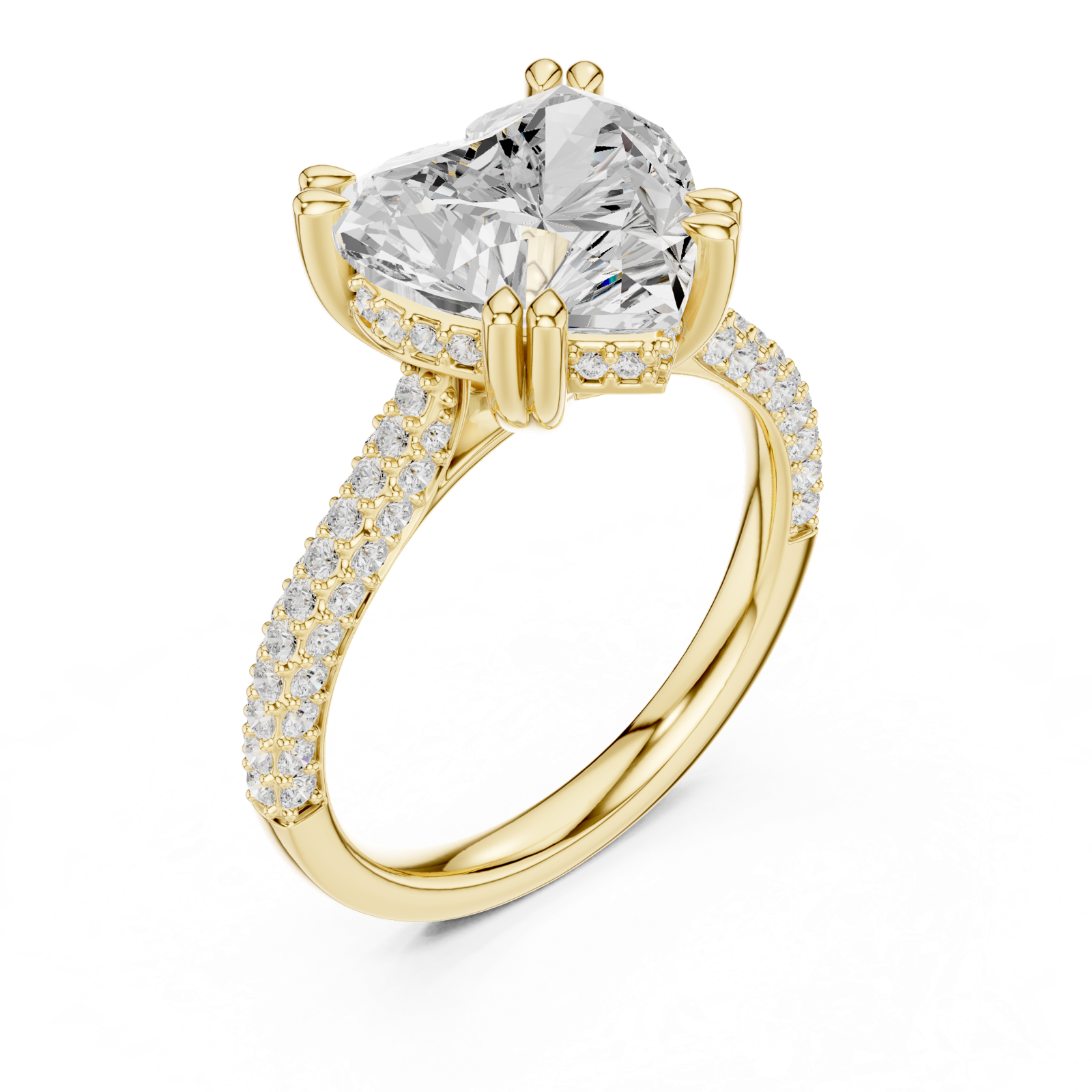 Gold Ring DDLR-955, Yellow Gold, view 2