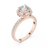Gold Ring DDLR-1100, Rose Gold, view 2