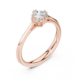 Gold Ring DDLR-554, Rose Gold, view 2