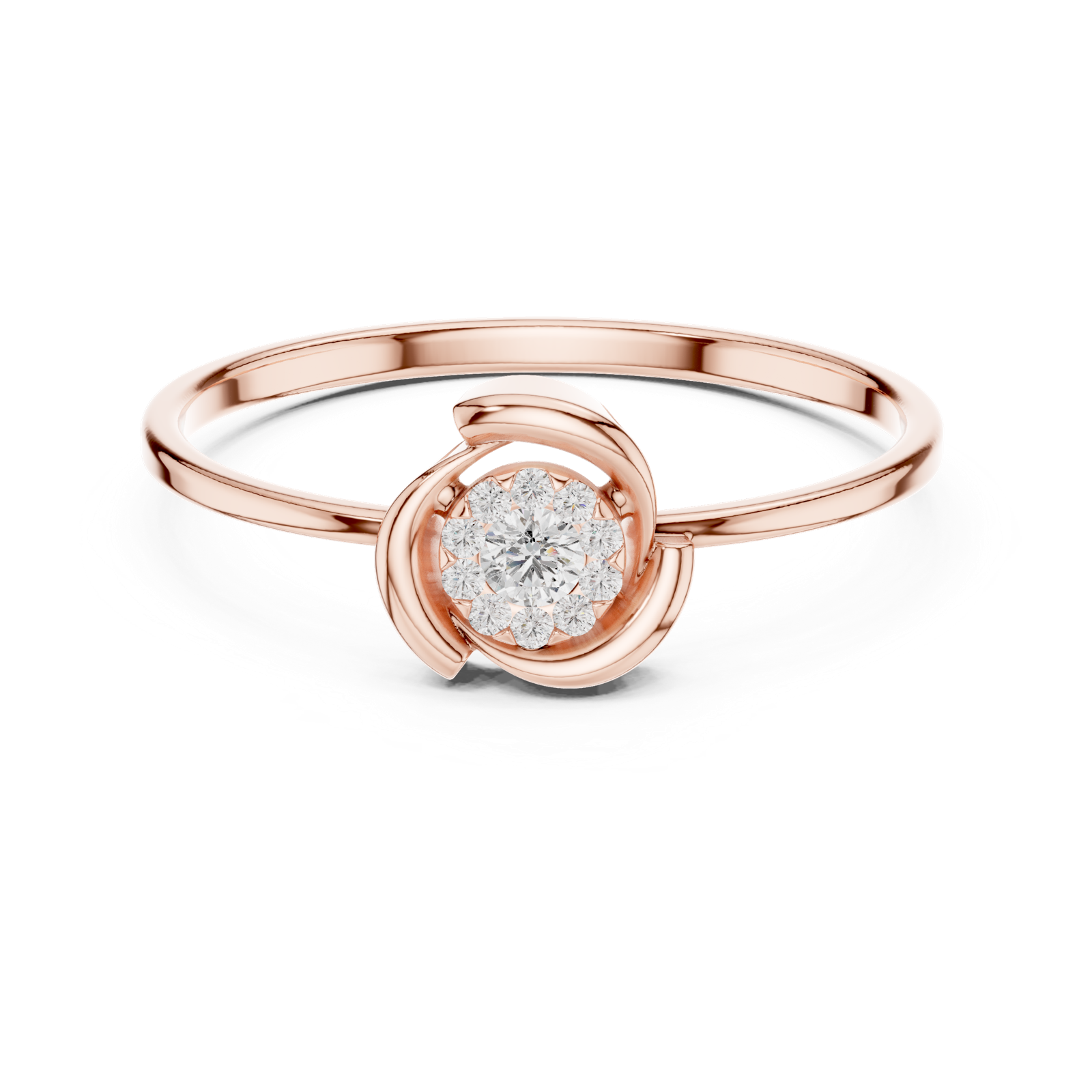 Gold Ring 1 (178), Rose Gold, view 4