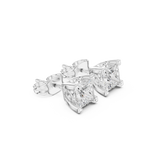 Gold Earrings GER-0352, White Gold, view 1