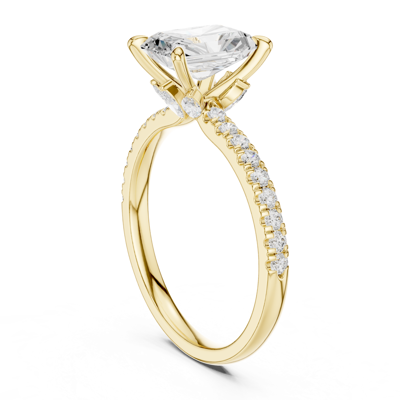 Gold Ring DDLR-1015, Yellow Gold