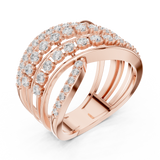Gold Ring DDLR-820, Rose Gold, view 2