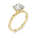 Gold Ring DDLR-847, Yellow Gold, view 2