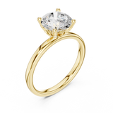 Gold Ring DDLR-847, Yellow Gold, view 2
