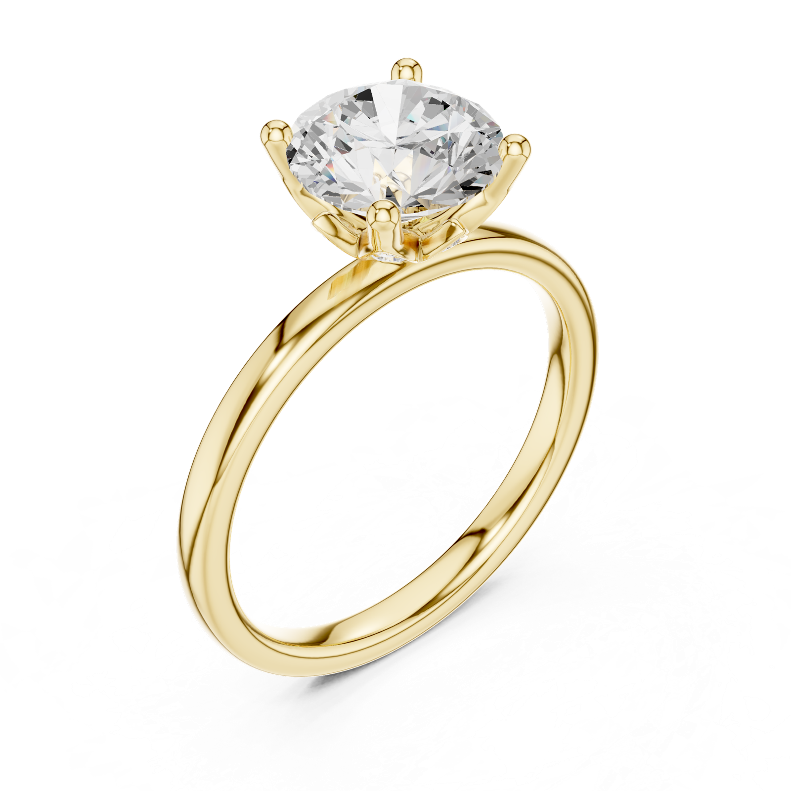 Gold Ring DDLR-847, Yellow Gold, view 2