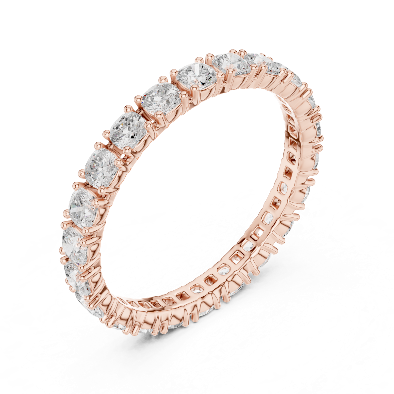Gold Ring DDLR-623, Rose Gold, view 2