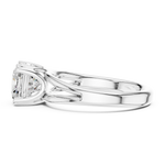 Gold Jewelry L36-7, Cushion center stone, White Gold, view 3