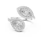 Gold Pendant 9-10007L_14, White Gold