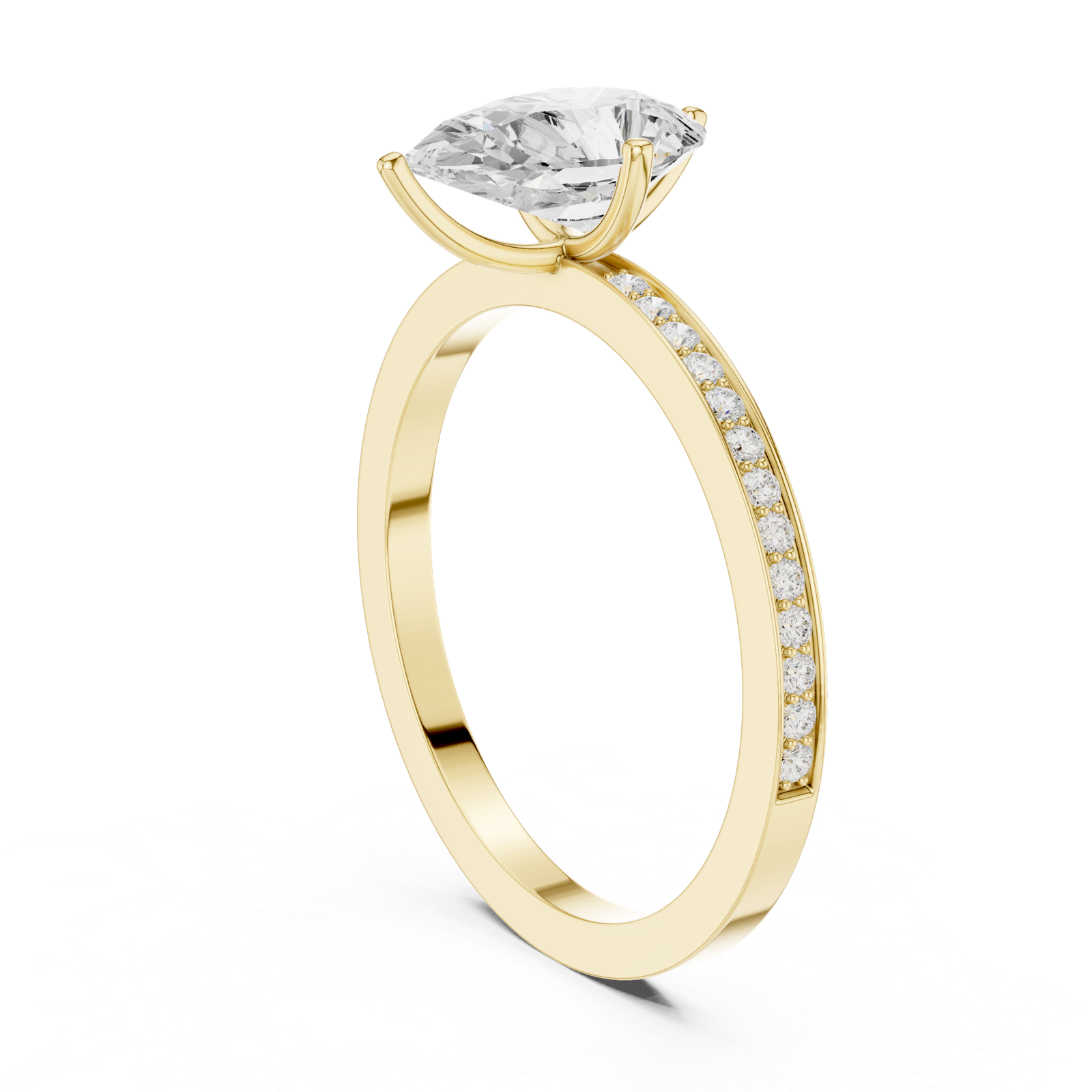 Gold Ring DDLR-1091, Yellow Gold, view 1