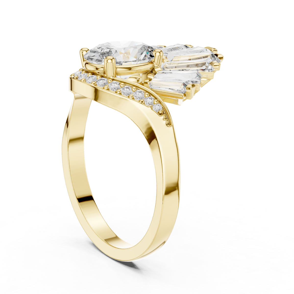 Gold Ring 00001L (41), Yellow Gold, view 1
