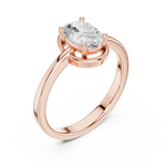 Gold Ring DDLR-508, Rose Gold, view 2