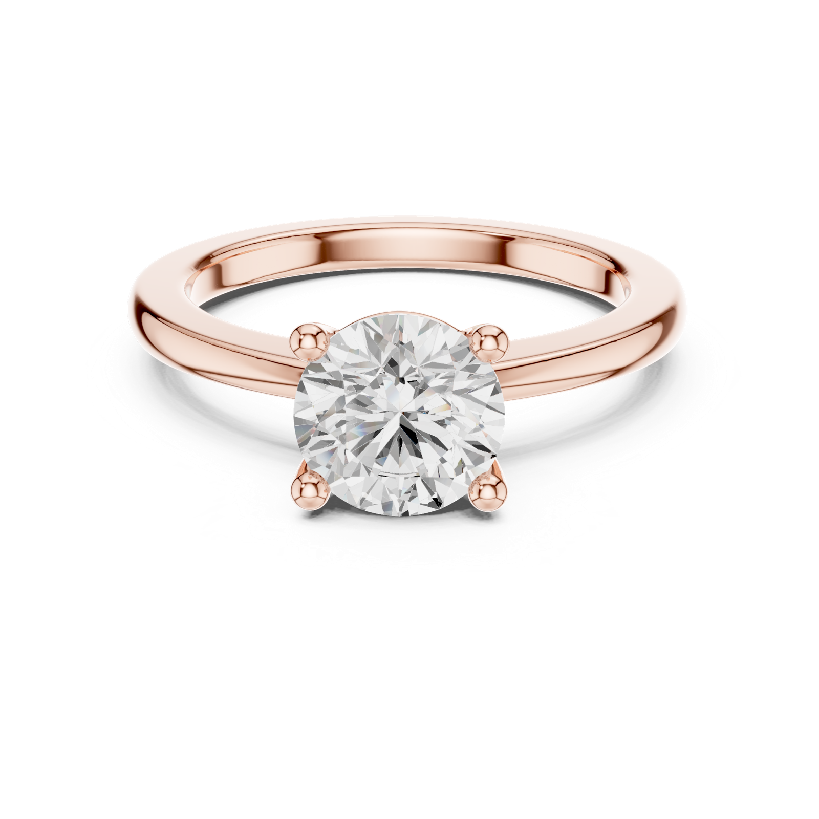 Gold Ring DDLR-848, Rose Gold, view 4
