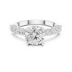 Gold Ring DDLR-819, White Gold, view 4