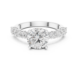 Gold Ring DDLR-819, White Gold, view 4