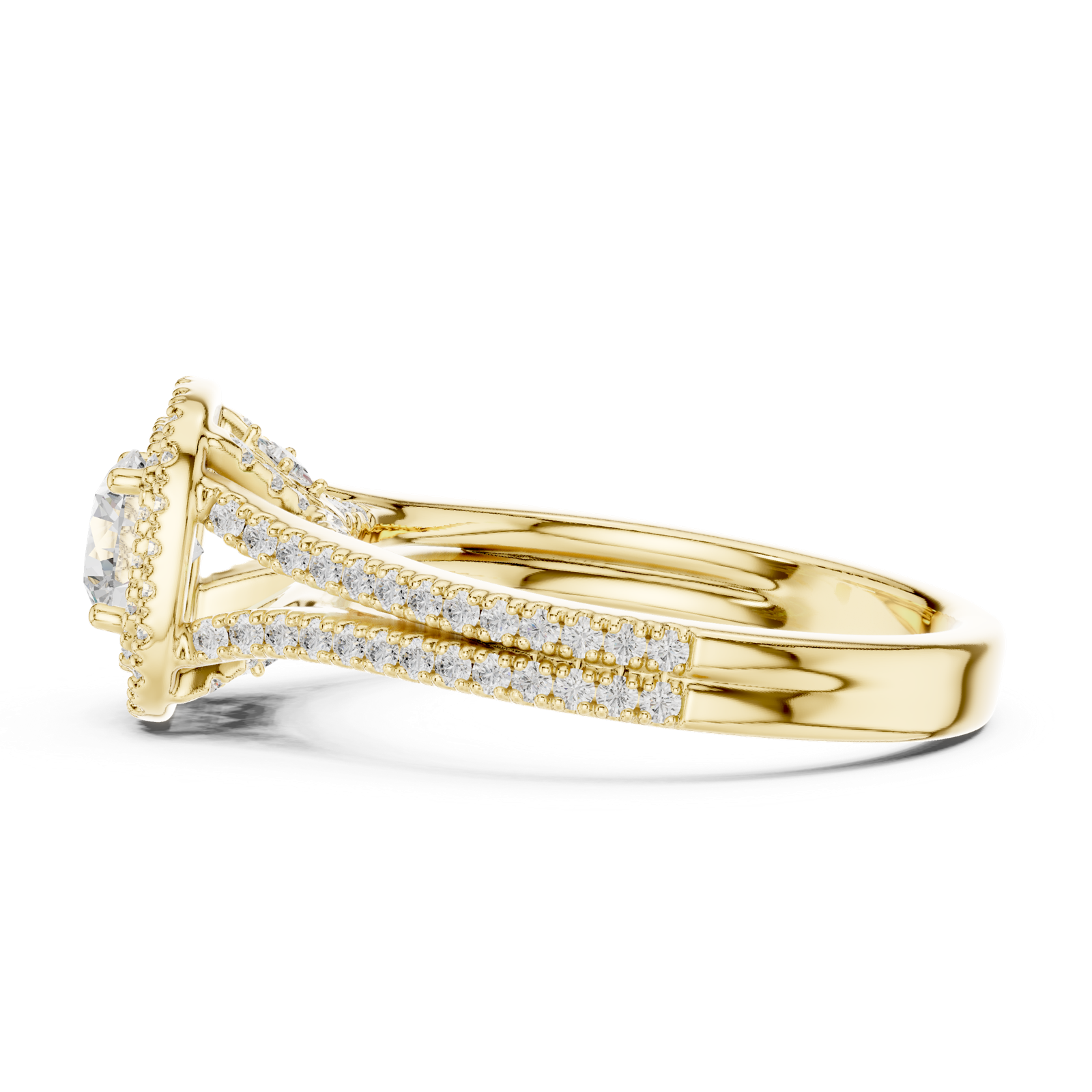 Gold Ring LR-0253, Yellow Gold, view 3