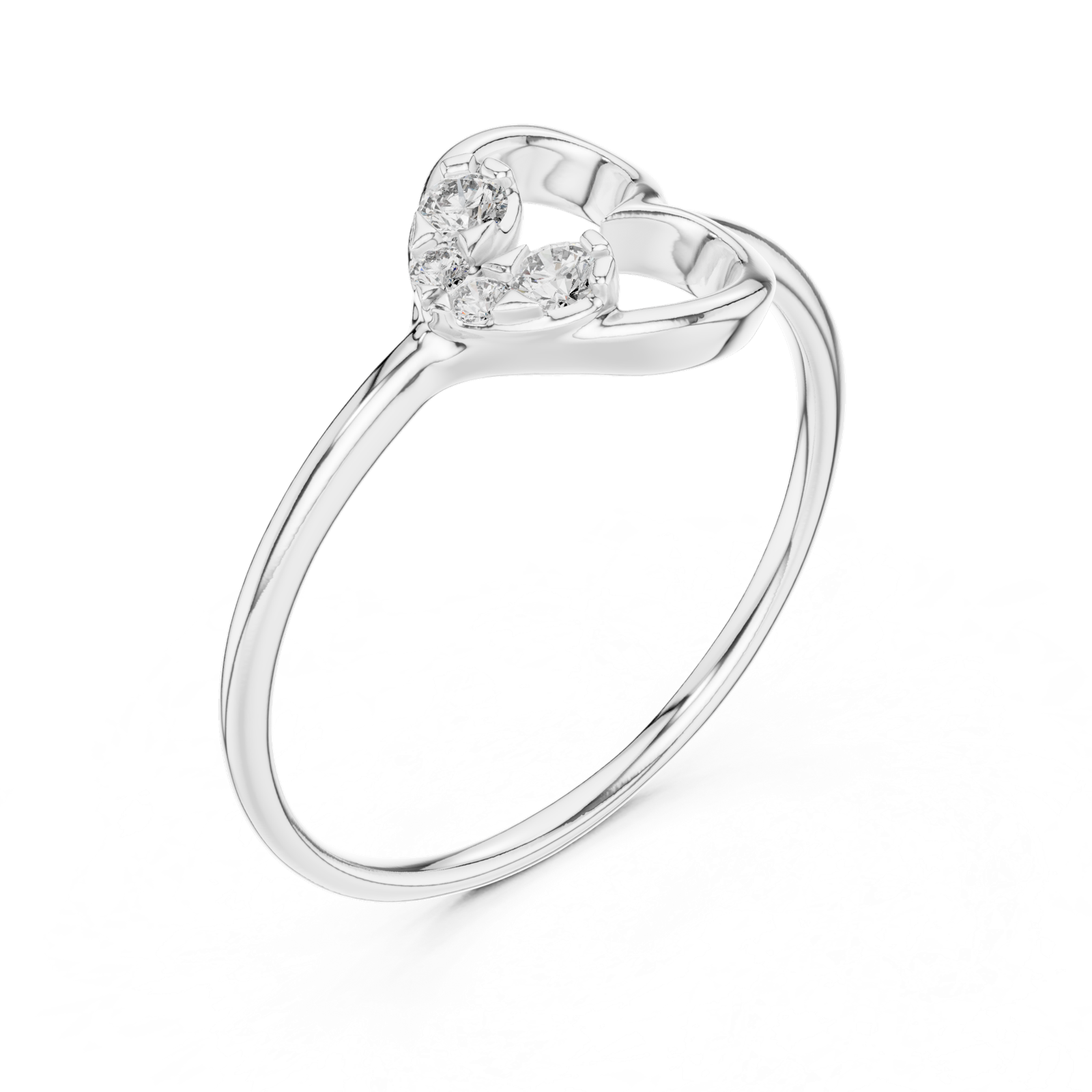 Gold Ring 12-10039@L, White Gold, view 2