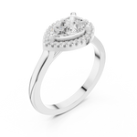 Gold Ring DDLR-346, White Gold, view 2