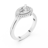Gold Ring DDLR-346, White Gold, view 2