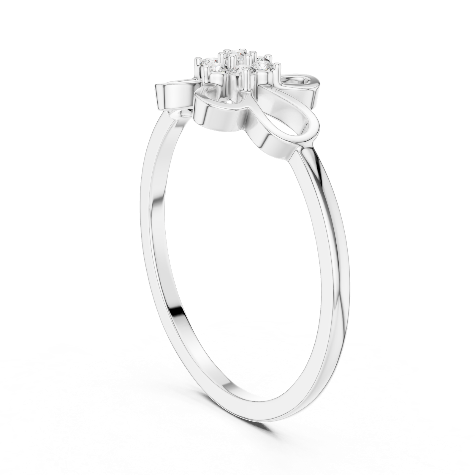 Gold Ring DR-6262, White Gold